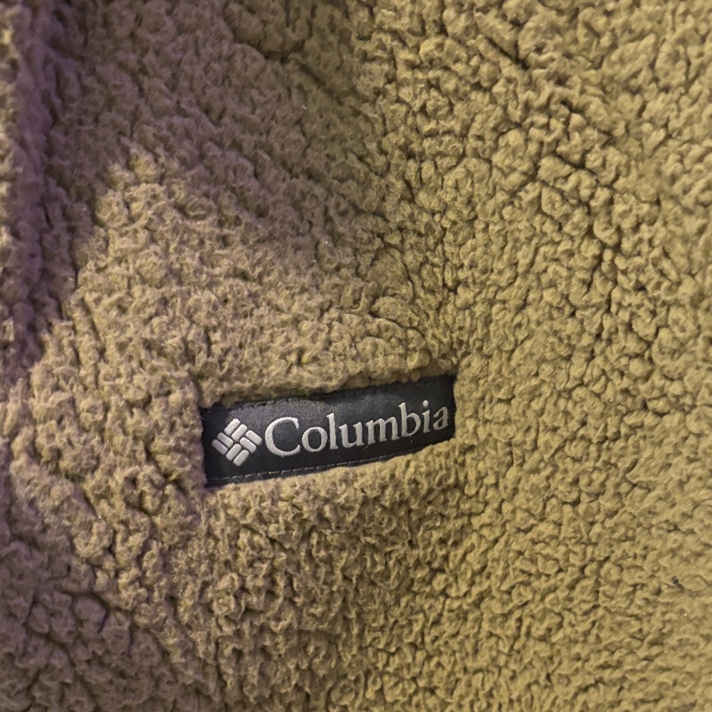 Columbia Men’s Tan Full Zip Fleece Jacket - Picture 3 of 14